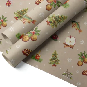 Christmas Wrapping Paper - Traditional Christmas - 70 × 200 cm carton (60 rolls)