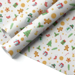 Christmas wrapping paper - Christmas collage - 70 × 200 cm carton (60 rolls)